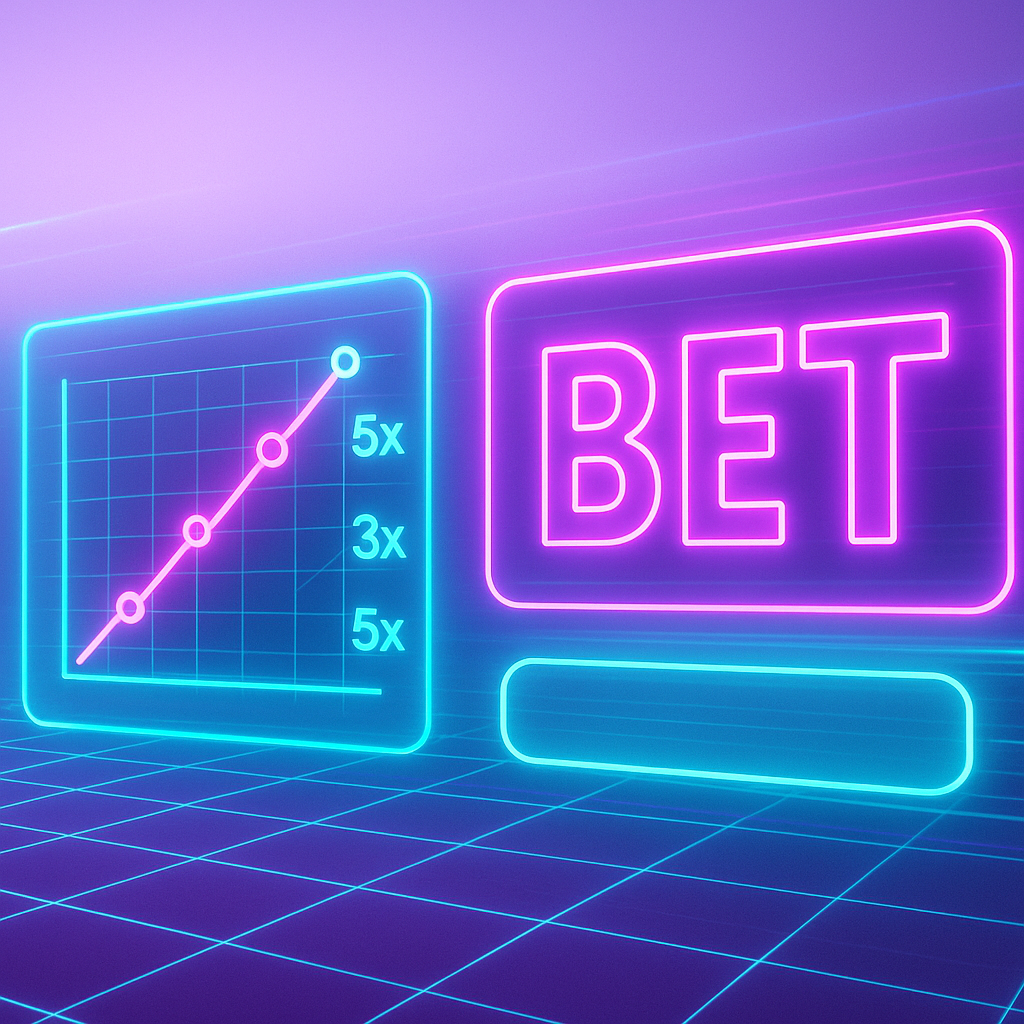 NeonStake kinetic game HUD with neon grid