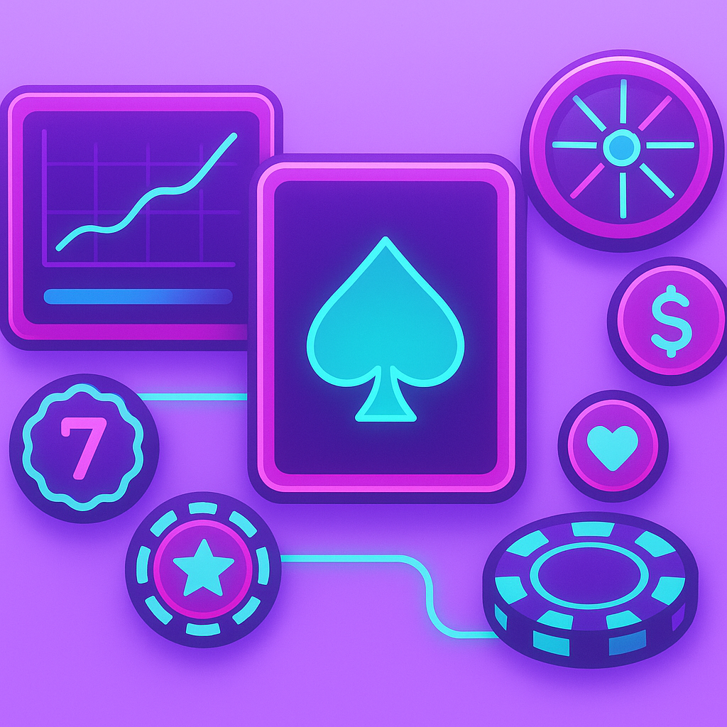 Gallery: neon UI details and HUD snippets
